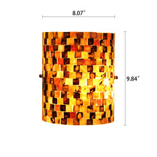 Load image into Gallery viewer, RADIANCE goods 1 Light Mosaic Seashell Wall Sconce 8.3&quot; Wide
