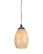 Load image into Gallery viewer, RADIANCE goods Mosaic 1 Light Seashell Ceiling Pendant 5&quot; Wide

