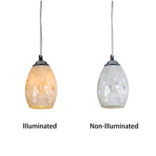 Load image into Gallery viewer, RADIANCE goods Mosaic 1 Light Seashell Ceiling Pendant 5&quot; Wide

