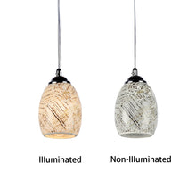 Load image into Gallery viewer, RADIANCE goods Mosaic 1 Light Seashell Ceiling Pendant 4.8&quot; Wide
