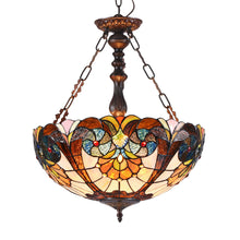 Load image into Gallery viewer, RADIANCE goods Victorian-Style 2 Light Inverted Ceiling Pendant 18&quot; Shade

