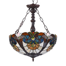 Load image into Gallery viewer, RADIANCE goods Victorian-Style 2 Light Inverted Ceiling Pendant 18&quot; Shade
