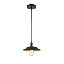 Load image into Gallery viewer, RADIANCE goods Industrial 1 Light Rubbed Bronze Ceiling Pendant 10&quot; Wide
