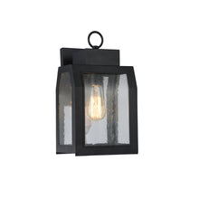 Load image into Gallery viewer, RADIANCE goods 1 Light Textured Black Outdoor Wall Sconce 14&quot; Tall
