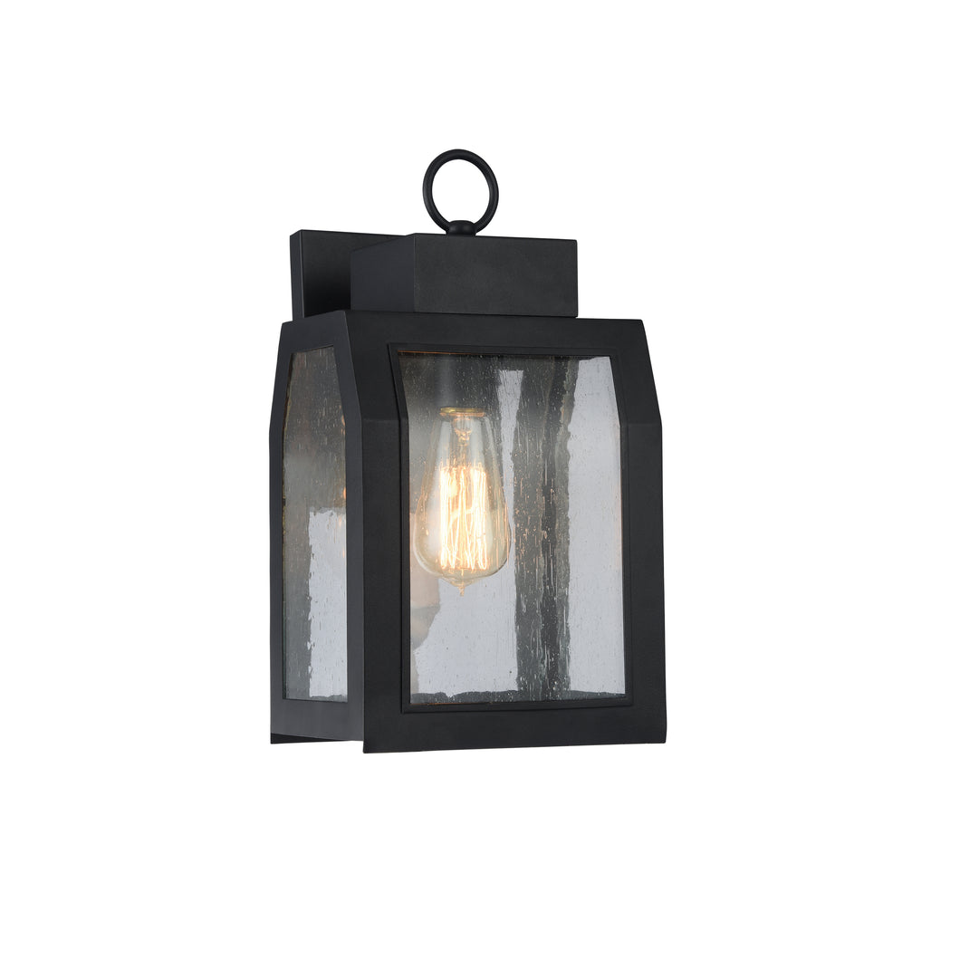 RADIANCE goods 1 Light Textured Black Outdoor Wall Sconce 14