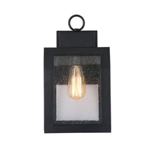 Load image into Gallery viewer, RADIANCE goods 1 Light Textured Black Outdoor Wall Sconce 14&quot; Tall
