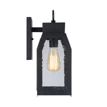 Load image into Gallery viewer, RADIANCE goods 1 Light Textured Black Outdoor Wall Sconce 14&quot; Tall
