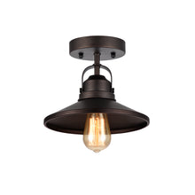 Load image into Gallery viewer, RADIANCE goods 1 Light Rubbed Bronze Semi-Flush Ceiling Mount 9&quot; Wide
