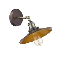 Load image into Gallery viewer, RADIANCE goods 1 Light Oil Rubbed Bronze Wall Sconce 9&quot; Wide
