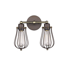 Load image into Gallery viewer, RADIANCE goods 2 Light Oil Rubbed Bronze Wall Sconce 12&quot; Wide
