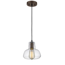 Load image into Gallery viewer, RADIANCE goods Industrial 1 Light Rubbed Bronze Ceiling Pendant 7&quot; Wide
