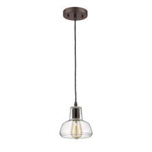Load image into Gallery viewer, RADIANCE goods Industrial 1 Light Rubbed Bronze Ceiling Pendant 7&quot; Wide
