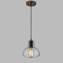 Load image into Gallery viewer, RADIANCE goods Industrial 1 Light Rubbed Bronze Ceiling Pendant 7&quot; Wide
