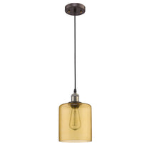 Load image into Gallery viewer, RADIANCE goods Industrial 1 Light Rubbed Bronze Ceiling Pendant 7&quot; Wide
