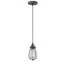 Load image into Gallery viewer, RADIANCE goods Industrial 1 Light Rubbed Bronze Ceiling Pendant 5&quot; Wide
