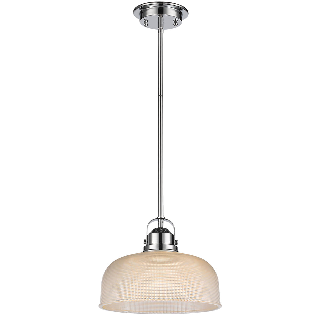 RADIANCE goods Industrial 1 Light Chrome Finish Ceiling Pendant 11
