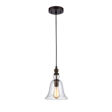 Load image into Gallery viewer, RADIANCE goods Industrial 1 Light Rubbed Bronze Ceiling Pendant 8&quot; Wide

