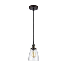 Load image into Gallery viewer, RADIANCE goods Industrial 1 Light Rubbed Bronze Ceiling Pendant 6&quot; Wide
