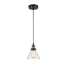 Load image into Gallery viewer, RADIANCE goods Industrial 1 Light Rubbed Bronze Ceiling Pendant 7&quot; Wide
