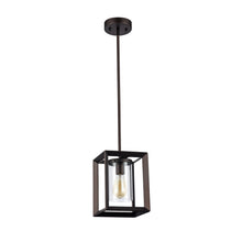 Load image into Gallery viewer, RADIANCE goods Industrial 1 Light Rubbed Bronze Ceiling Pendant 7&quot; Wide
