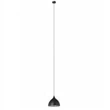 Load image into Gallery viewer, RADIANCE goods Industrial 1 Light Textured Black Ceiling Pendant 14&quot; Wide
