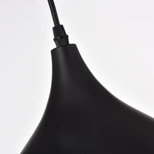 Load image into Gallery viewer, RADIANCE goods Industrial 1 Light Textured Black Ceiling Pendant 14&quot; Wide
