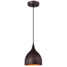 Load image into Gallery viewer, RADIANCE goods Industrial 1 Light Oil Rubbed Bronze Ceiling Pendant 7&quot; Wide

