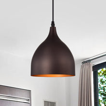 Load image into Gallery viewer, RADIANCE goods Industrial 1 Light Oil Rubbed Bronze Ceiling Pendant 7&quot; Wide
