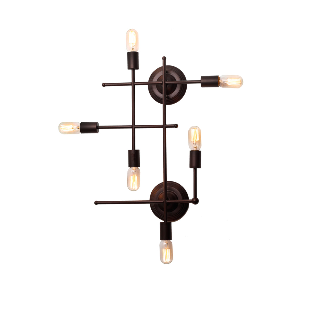 RADIANCE goods 6 Light Oil Rubbed Bronze Wall Sconce 26