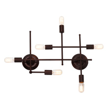 Load image into Gallery viewer, RADIANCE goods 6 Light Oil Rubbed Bronze Wall Sconce 26&quot; Wide
