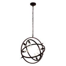 Load image into Gallery viewer, RADIANCE goods Industrial 6 Light Oil Rubbed Bronze Ceiling Pendant 20&quot; Wide
