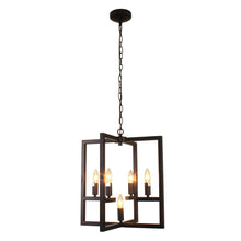 Load image into Gallery viewer, RADIANCE goods Farmhouse 5 Light Oil Rubbed Bronze Ceiling Pendant 18&quot; Wide

