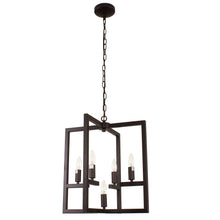 Load image into Gallery viewer, RADIANCE goods Farmhouse 5 Light Oil Rubbed Bronze Ceiling Pendant 18&quot; Wide
