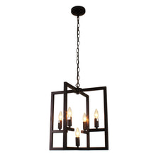 Load image into Gallery viewer, RADIANCE goods Farmhouse 5 Light Oil Rubbed Bronze Ceiling Pendant 18&quot; Wide
