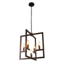 Load image into Gallery viewer, RADIANCE goods Farmhouse 5 Light Oil Rubbed Bronze Ceiling Pendant 18&quot; Wide
