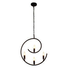 Load image into Gallery viewer, RADIANCE goods Farmhouse 4 Light Oil Rubbed Bronze Ceiling Pendant 20&quot; Wide
