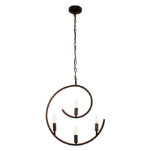 Load image into Gallery viewer, RADIANCE goods Farmhouse 4 Light Oil Rubbed Bronze Ceiling Pendant 20&quot; Wide
