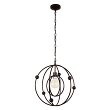 Load image into Gallery viewer, RADIANCE goods Farmhouse 1 Light Oil Rubbed Bronze Ceiling Pendant 18&quot; Wide
