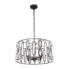 Load image into Gallery viewer, RADIANCE goods Contemporary 4 Light Rubbed Bronze Ceiling Pendant 20&quot; Wide
