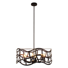 Load image into Gallery viewer, RADIANCE goods Transitional 6 Light Oil Rubbed Bronze Ceiling Pendant 25&quot; Wide

