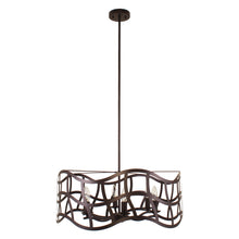 Load image into Gallery viewer, RADIANCE goods Transitional 6 Light Oil Rubbed Bronze Ceiling Pendant 25&quot; Wide
