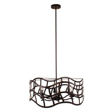 Load image into Gallery viewer, RADIANCE goods Transitional 6 Light Oil Rubbed Bronze Ceiling Pendant 25&quot; Wide
