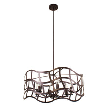 Load image into Gallery viewer, RADIANCE goods Transitional 6 Light Oil Rubbed Bronze Ceiling Pendant 25&quot; Wide
