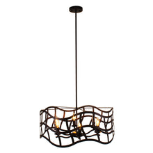 Load image into Gallery viewer, RADIANCE goods Transitional 6 Light Oil Rubbed Bronze Ceiling Pendant 25&quot; Wide
