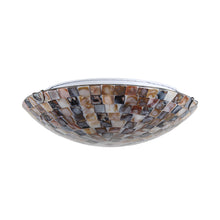 Load image into Gallery viewer, RADIANCE goods Mosaic-Style 2 Light Seashell Flush-Mount Ceiling Fixture 12&quot; Wide
