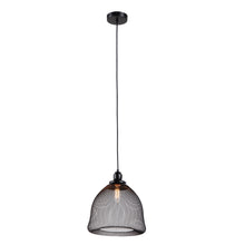Load image into Gallery viewer, RADIANCE goods Industrial 1 Light Textured Black Ceiling Pendant 12&quot; Wide
