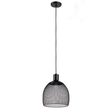 Load image into Gallery viewer, RADIANCE goods Industrial 1 Light Textured Black Mini Ceiling Pendant 11.5&quot; Wide
