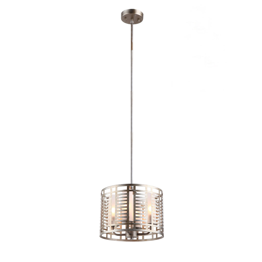 RADIANCE goods Industrial 4 Lights Antique Silver Ceiling Pendant 12