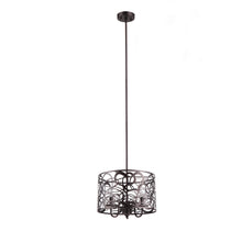 Load image into Gallery viewer, RADIANCE goods Farmhouse 3 Lights Rubbed Bronze Ceiling Pendant 14&quot; Wide
