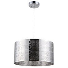 Load image into Gallery viewer, RADIANCE goods Farmhouse 1 Light Chrome Ceiling Pendant 15&quot; Wide
